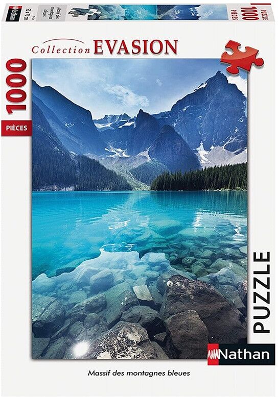 Nathan Puzzle 1000 pcs Collection Évasion - Massif des montagnes bleues