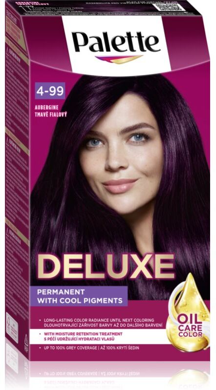 Schwarzkopf Palette Deluxe coloration cheveux permanente teinte 4-99 Aubergine 1 pcs