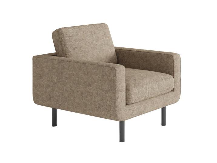 Livetastic Sessel Suburban, Dunkelbraun, Metall, 70x80x92 cm, Made in EU, Wohnzimmer, Sessel, Polstersessel