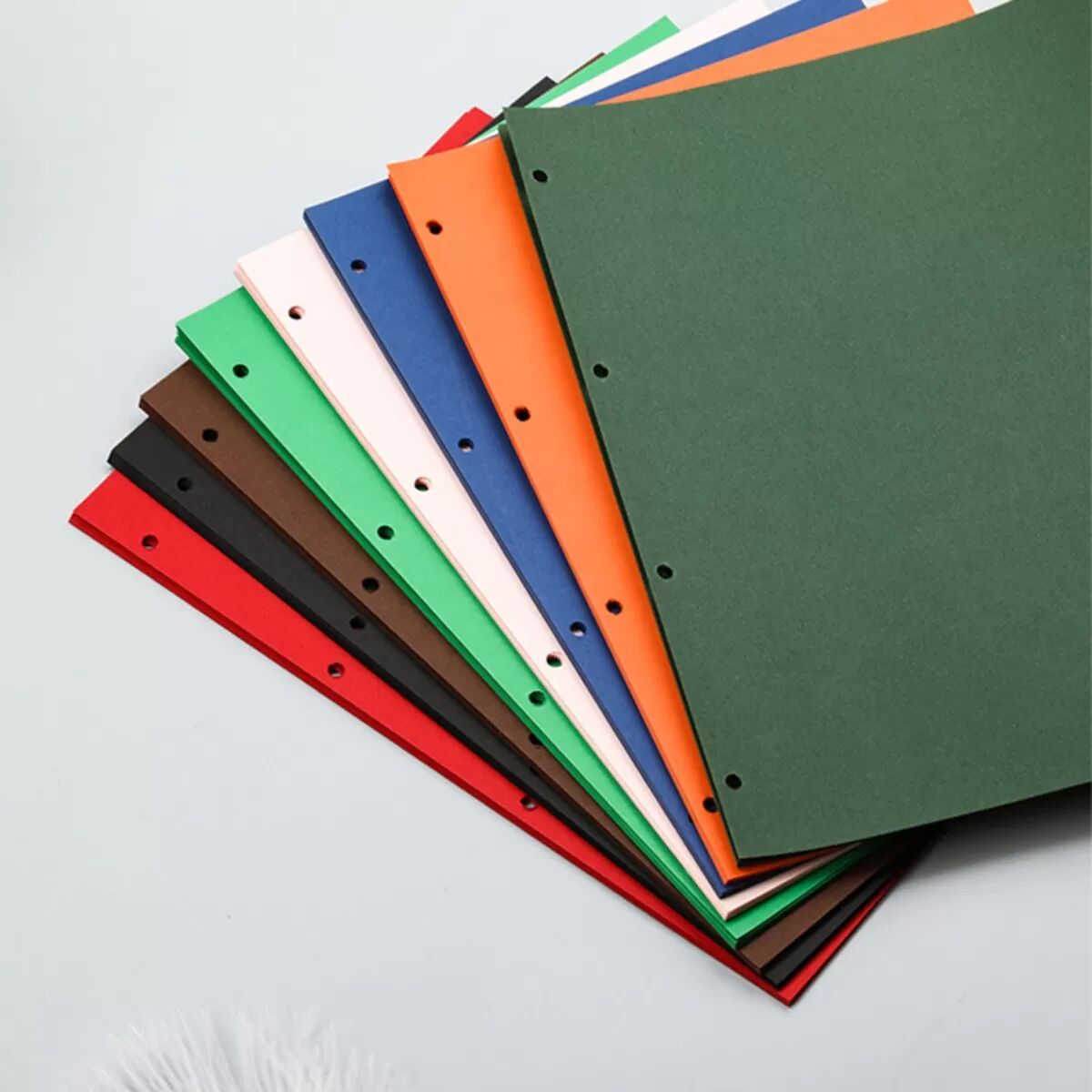 INF 5er-Pack farbige Nachfüllblätter A4, 15 Blatt, 180g Karton, beidseitig beschreibbar, durchschlagfrei, drucker- und für Gelb
