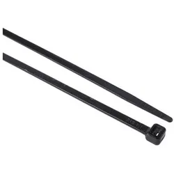 RS PRO, Cable Tie 368x4.8 Black Nylon 66 (Kunststoffkabelbinder, 368 mm, 1000 Stk.)