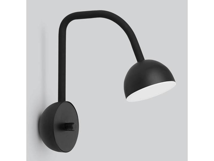 Design wandlamp Blush, dimbaar, zwart, Woon-/ Eetkamer, metaal, Design, Wandlamp design