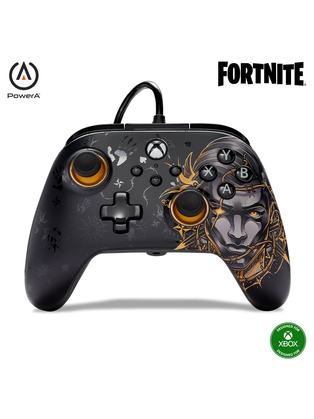 PowerA Kabelgebundener Controller Advantage für Xbox Series X|S - Midas - Wired Controller - Microsoft Xbox One