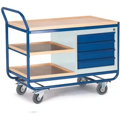 Rollcart Montagewagen 07-4336, Schubladenschrank, Ladefläche: 1000x575 + 2x490x575mm, Tragkraft: 300kg