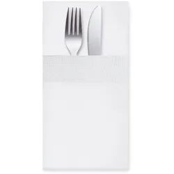 Serviette (PAP) CutleryStar 3-lagig weiß 40 x 40 cm