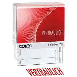 Colop Textstempel »Printer 20/L Vertraulich« rot, 5.8x7x3 cm