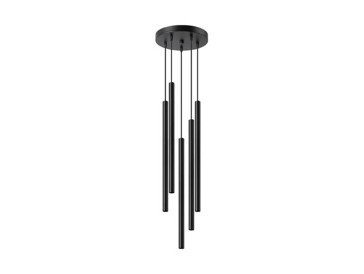 Design Pendellampe „Pastelo“ 5-flammig Schwarz Sollux Lighting