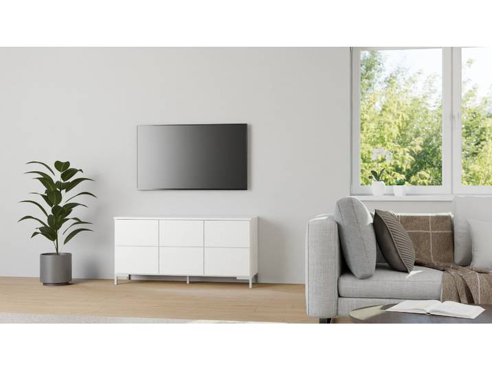 Schubladenkommode nach Maß MDF Beschichtet MDF Weiß matt
