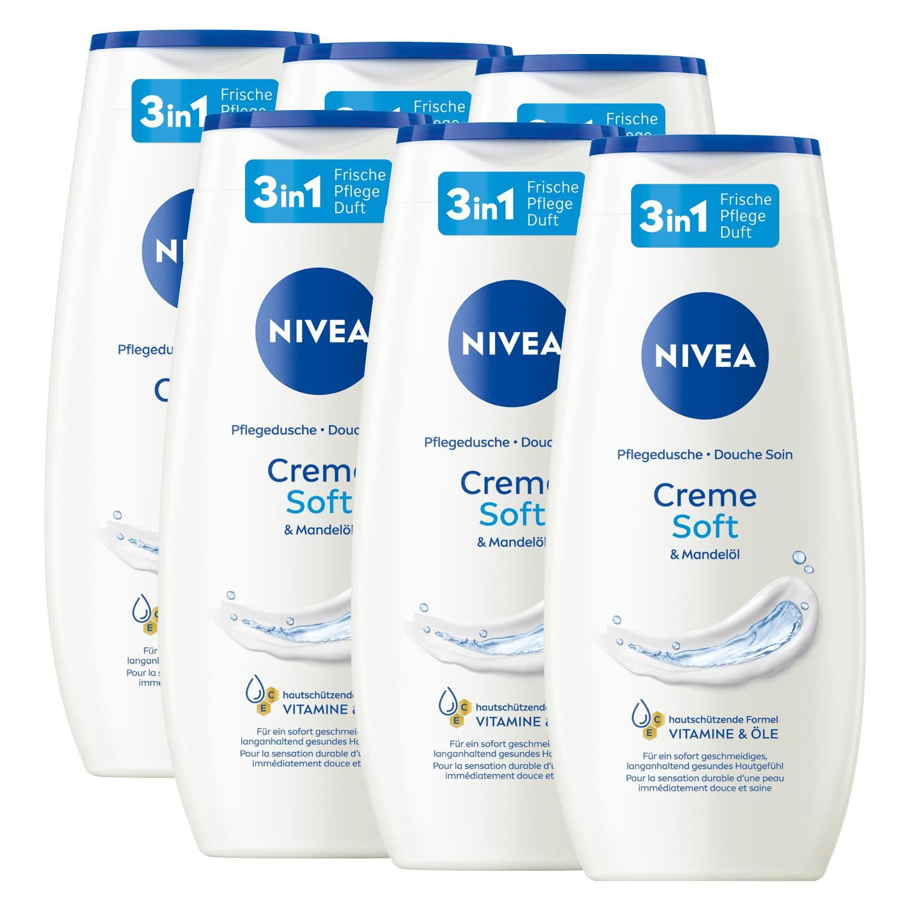 Nivea Duschgel Creme Soft Multipack 6 x 250 ml (250 ml) (4005900933003)