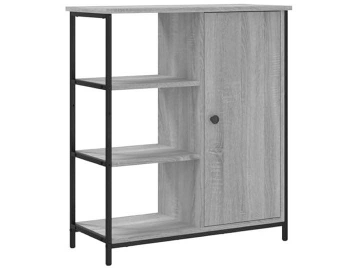 LASWWQMRF Sideboard Grau Sonoma 70x30x80 cm Beistellschrank Vielseitiger Beistellschrank fürs Wohnzimmer mit verstellbaren Beinen, robustem Stahlrahmen und reichlich Stauraum.