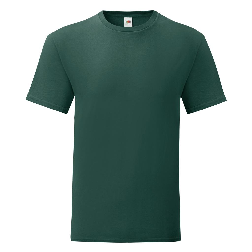 Fruit Of The Loom Heren Iconisch T-shirt (Forest Groen)