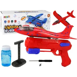 Flugzeug-Seifenblasen-Werferpistole rot