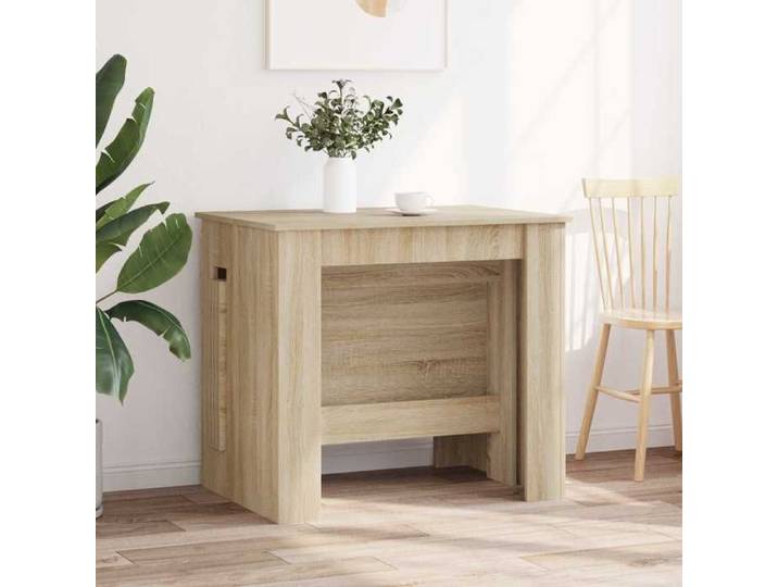 Table à dîner - UU - Bois d'ingénierie - Chêne sonoma - Table extensible - 240x85x75 cm ahi93t