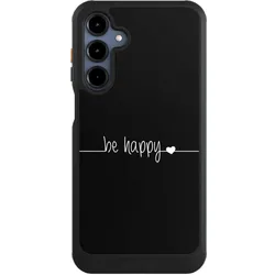 Nivocase Hülle für Samsung Galaxy A16 5G Handyhülle NIVOcore Case Schwarz Glück Sprüche Statement (Samsung Galaxy A16 5G), Smartphone Hülle, Schwarz