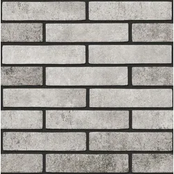 Multi Brick Tones Wandfliese grey 6x25 cm Relief BRTONESGR