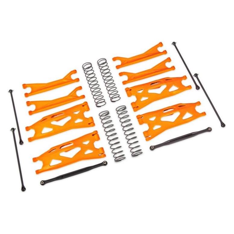 Traxxas wide-x-maxx-kit orange querlenker, spurstangen, wellen + federn (TRX7895T)