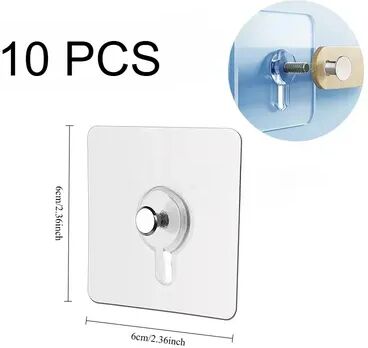 Quick Pick Pro Multi Purpose Self Adhesive Wall Hooks For Photo Frames Door Hanging & Kitchen Storage 10 Pcs
