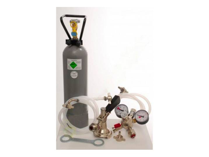ich-zapfe Bierzapfanlage Zubehörpaket für Pygmy 1-ltg mit Kombi - Fitting und 2 kg Co2 Flasche