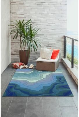 Lush Decor Ravella Mykonos Indoor/Outdoor Rug
