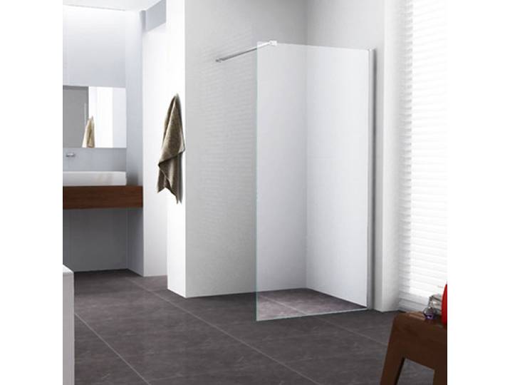 Wiesbaden Graffic Inloopdouche 100x200cm - Nano Safety Glass Helder/Chroom