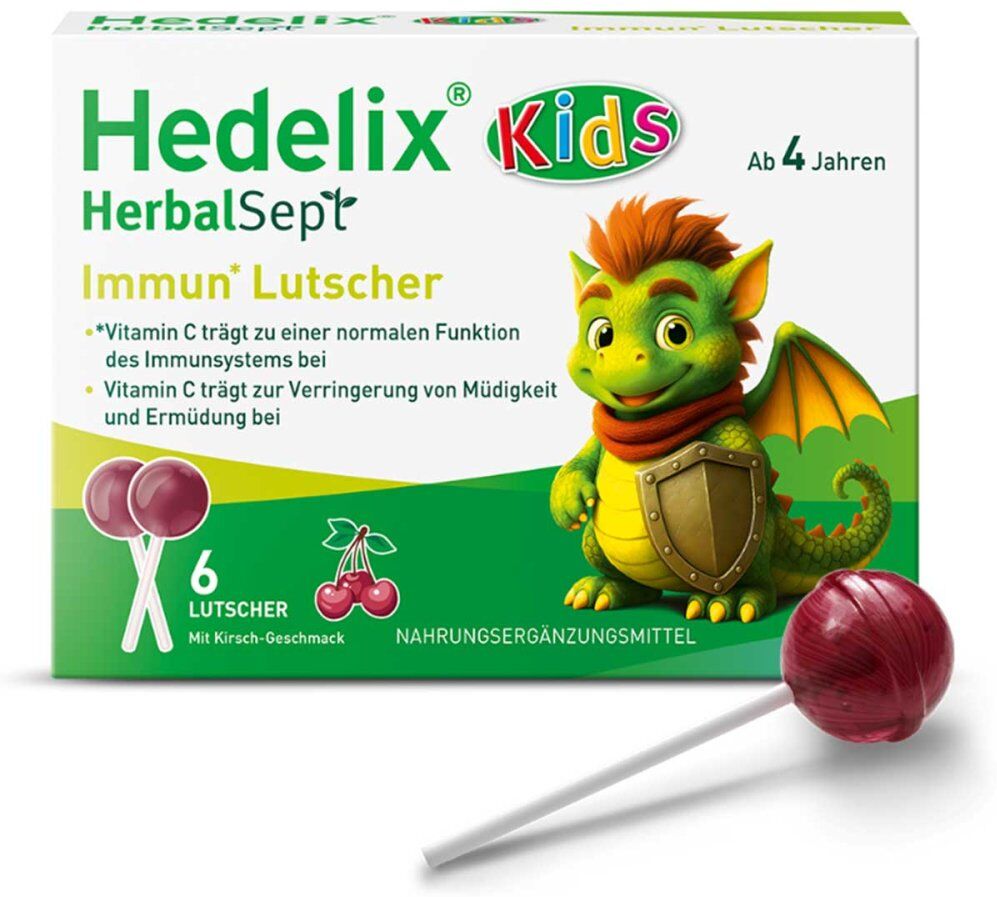 Hedelix Herbalsept Immun Lutscher Kids 6stk