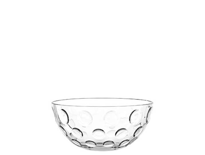 Leonardo Cucina Optic 066336 Bol rond en verre au design frais\, bol décoratif avec des touches rondes\, 21\,5 cm