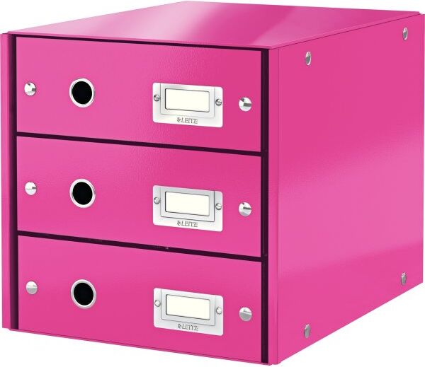 Leitz Click & Store Skuffekabinet   3 Rum   Pink