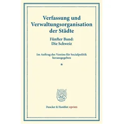 Verfassung und Verwaltungsorganisation der Städte., Fachbücher