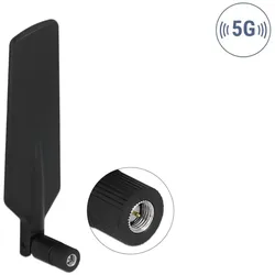 DELOCK 5G LTE Antenne SMA Stecker -1-3 dBi omnidirektion SW