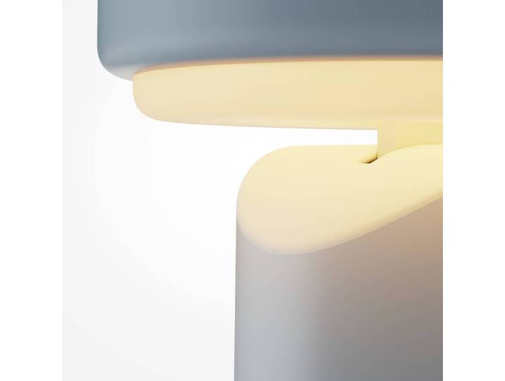 Maytoni Tischlampe Topo, dimmbar, blau, für Wohn- / Esszimmer, Metall, Modern