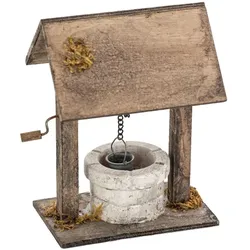 Brunnen mit Dach, 11 x 10 x 15 cm