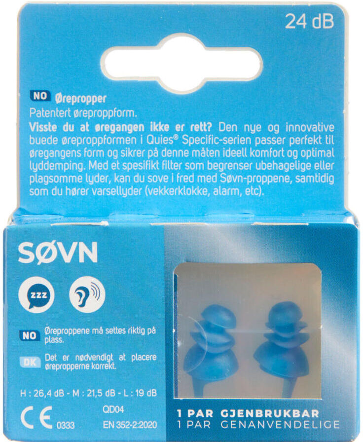 Quies Specific Søvn Ørepropper 1 par