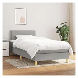 vidaXL, Boxspringbett, Qutenetta (Flach mit Nägeln) (90 x 200 cm)