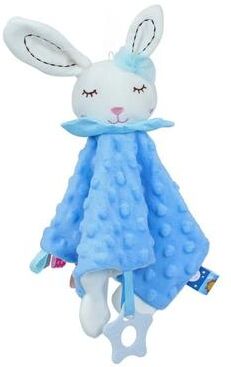 Uplifted Finds Baby Security Blanket Elephant With Tags Teether Rattles Soft Snuggle Stuffed Animal blue Rabbit