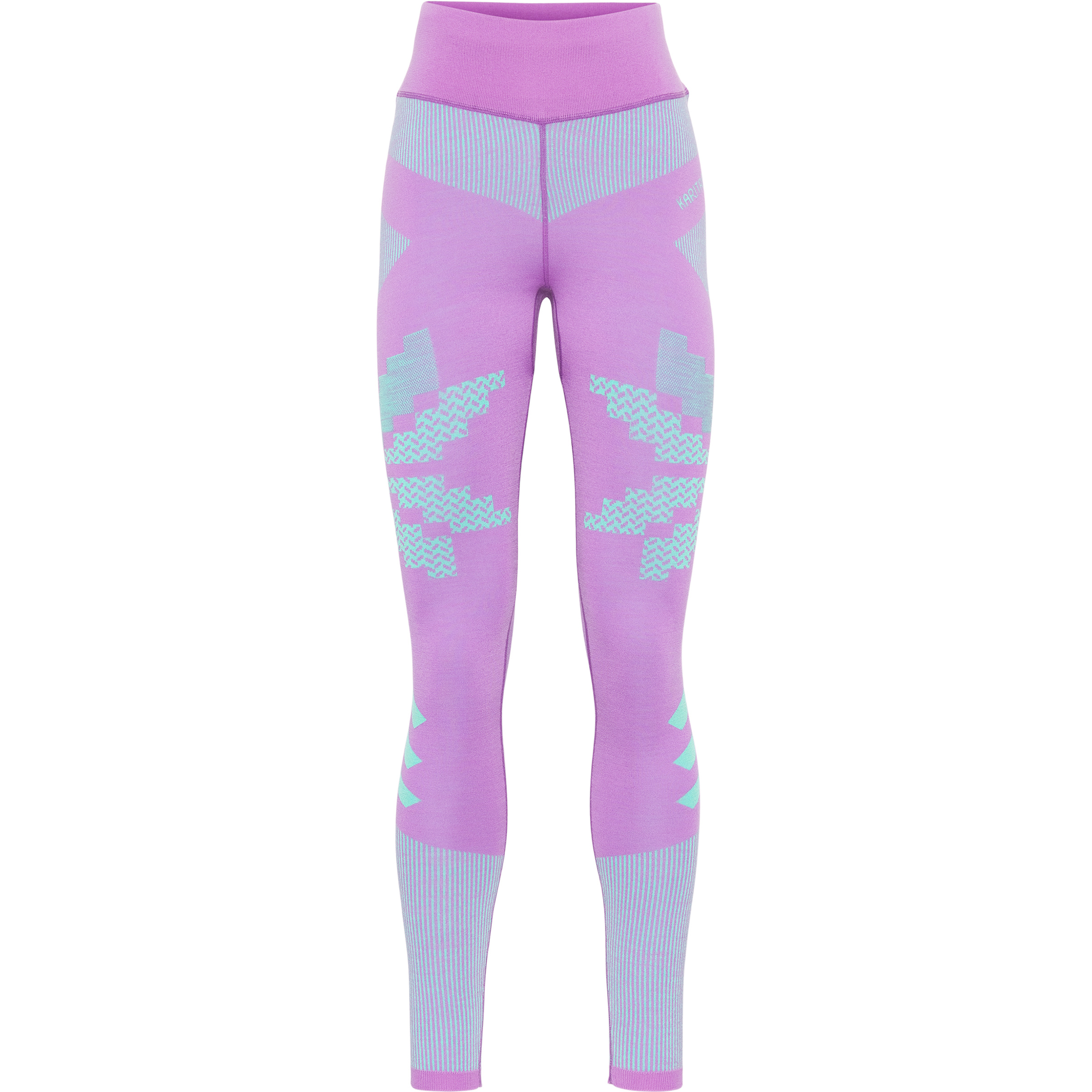 Kari Traa Faith Hose Damen Lange Unterhose lila Größe XL Elastisch Merinowolle