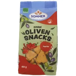 Sommer Oliven-Snacks Dinkel Paprika bio