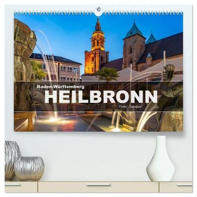 Baden-Württemberg - Heilbronn (hochwertiger Premium Wandkalender 2027 DIN A2 quer), Kunstdruck in Hochglanz