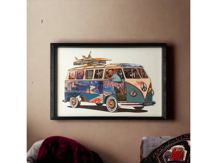 Tableau Décoratif Van Hippie Vintage
