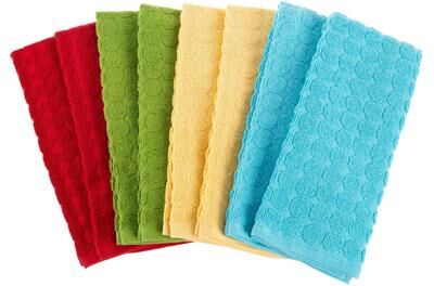 Kitchen Towel Set 100% Cotton Hand Towel / Dishtowels for Drying by Porch & Den - 16 x 28