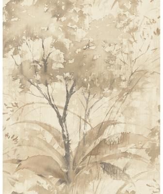 A-Street Prints Mistwood Coffee Forest Wallpaper