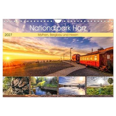 Nationalpark Harz - Mythen, Bergbau und Hexen (Wandkalender 2027 DIN A4 quer), CALVENDO Monatskalender