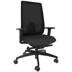 Dauphin Drehstuhl Indeed mesh Stoff Schwarz