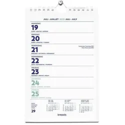 Brepols, Kalender, Wandkalender 1.850.9900.00.4.0 Papier Weiss