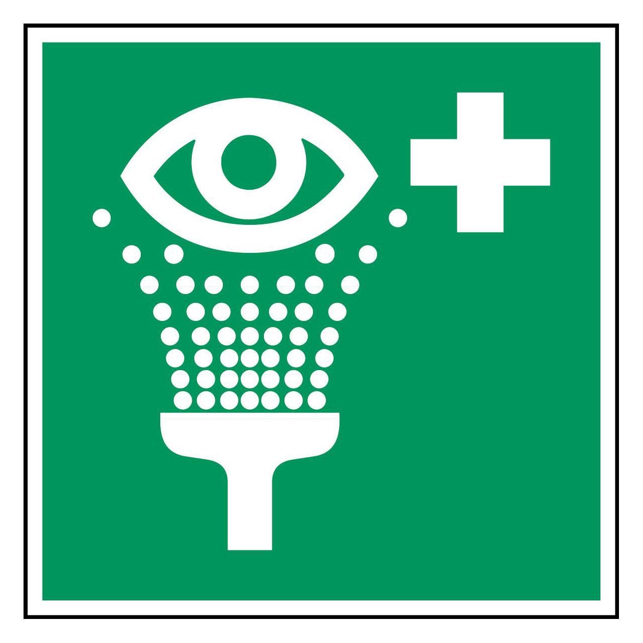 Brady ISO-Sicherheitsschild - Augenspülstation (PIC E011-010X010-PE-SHEET/1)