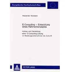 E-Consulting - Entwicklung eines Rahmenkonzeptes, Fachbücher von Alexander Wurdack