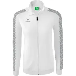 Erima Essential Team Tracktop Jacke Damen - weiß/monument grey -