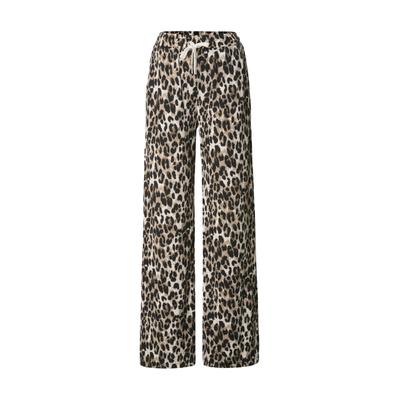 Trainingshose ESTELOU "ESTELOU Soft Pants Leo", Damen, Gr. S, US-Größen, braun (leo), 93% Polyester, 7% Elasthan, relaxed fit, Hosen Trainingshose