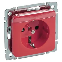 Legrand 776242 Steckdose (SL) ZSV Berührungsschutz Beschriftung träger Creo orange