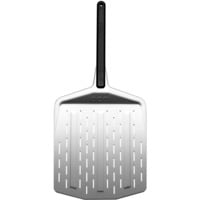 Premium Pizzaheber 14", perforiertes Aluminium, Grillbesteck silber/schwarz, für Pizzen bis ca. Ø 36cm