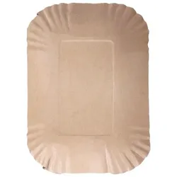 Naturestar, Einweggeschirr, Pappschalen rechteckig Kraftpapier, FSC-zertifiziert (1000x)